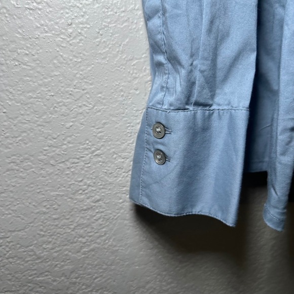 Mexx Women's Blue Long Sleeve Button Down Shirt Casual Business Career 12 preppy - Picture 3 of 8